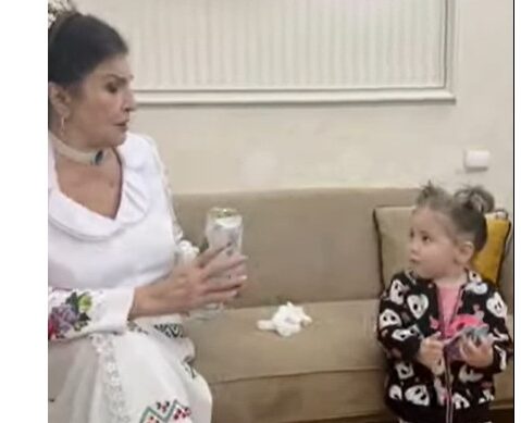 Irina Loghin, cu nepoata la tv