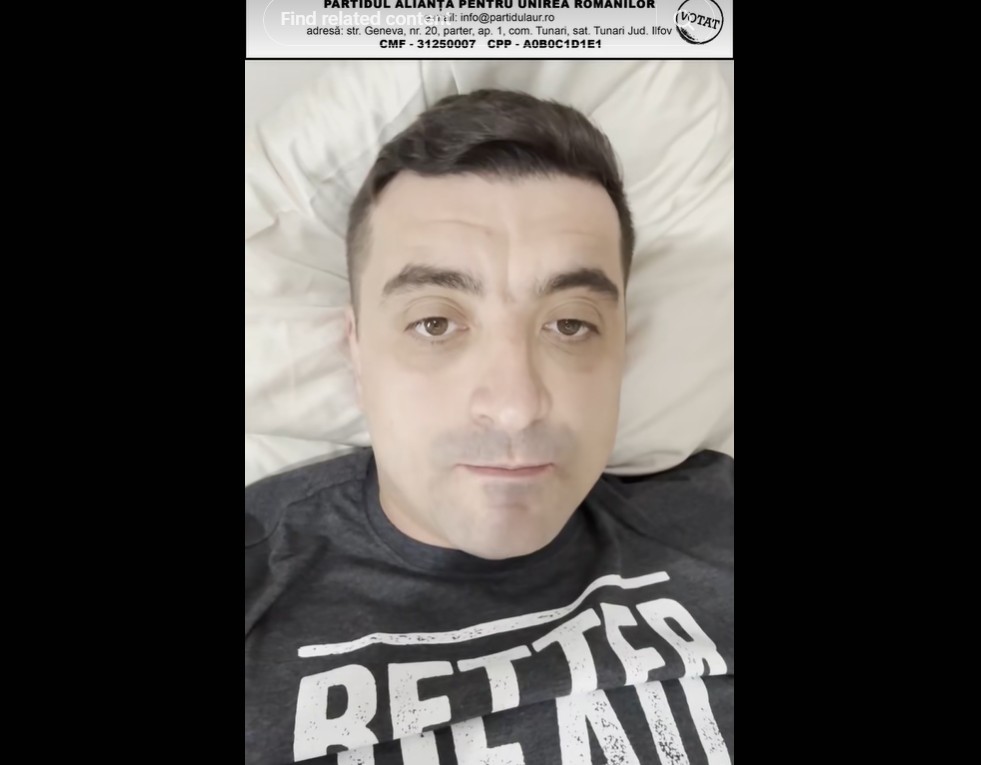 Simion, mesaj cu branula în mână (video)