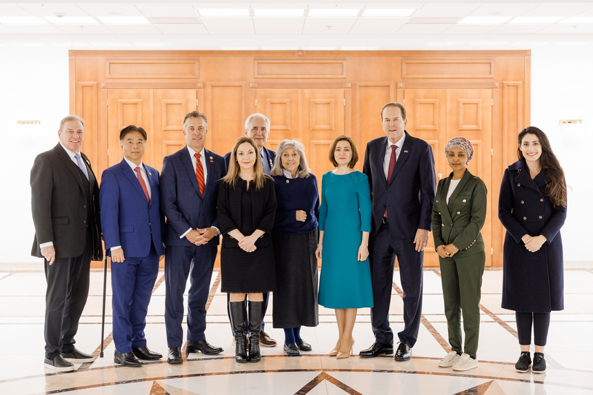 Americanii care vin la la Bucureşti s-au întâlnit mai întâi cu Maia Sandu (foto)