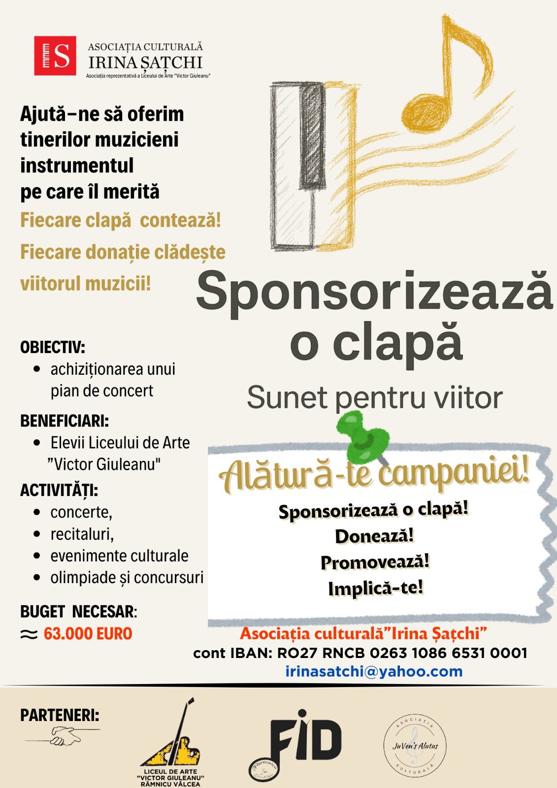 Concertul profesorilor pentru pianul elevilor