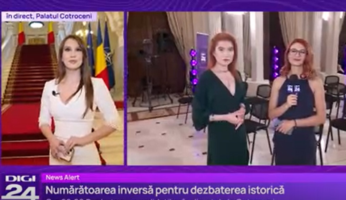 Emilia Șercan, siderată de jurnalistele Digi24: „Real concurs de șlițuri”