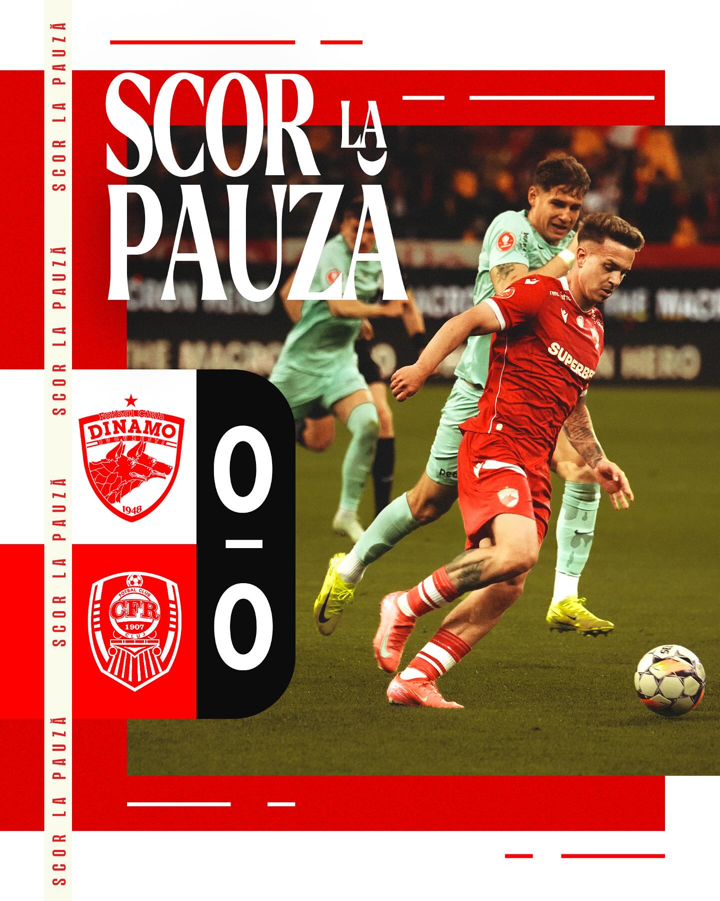 Dinamo și CFR Cluj luptă, FCSB câștigă