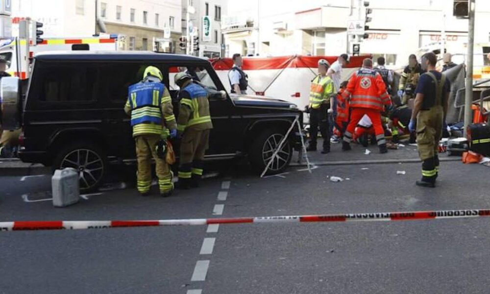 A car entered people in Germany