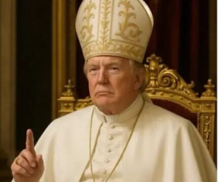 Trump, după ce a apărut în straie papale. ”Aceștia nu știu de glumă„