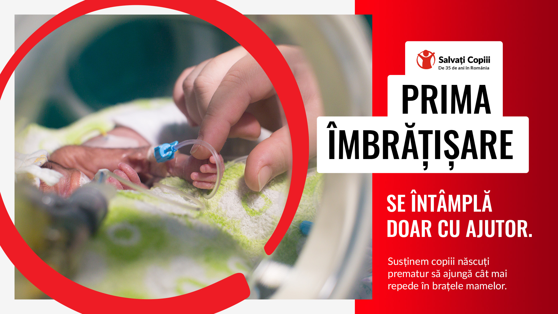 Salvați copiii lansează programul „Prima îmbrățișare“