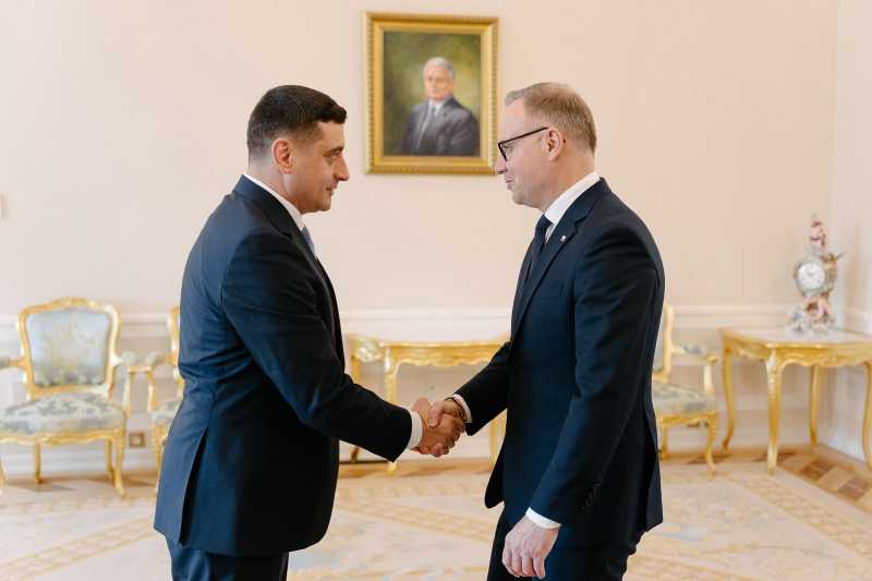 George Simion, primit la Palatul Prezidențial din Varșovia