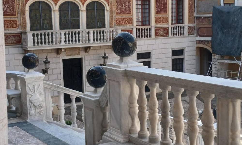 On visit to the Prince Palace in Monaco