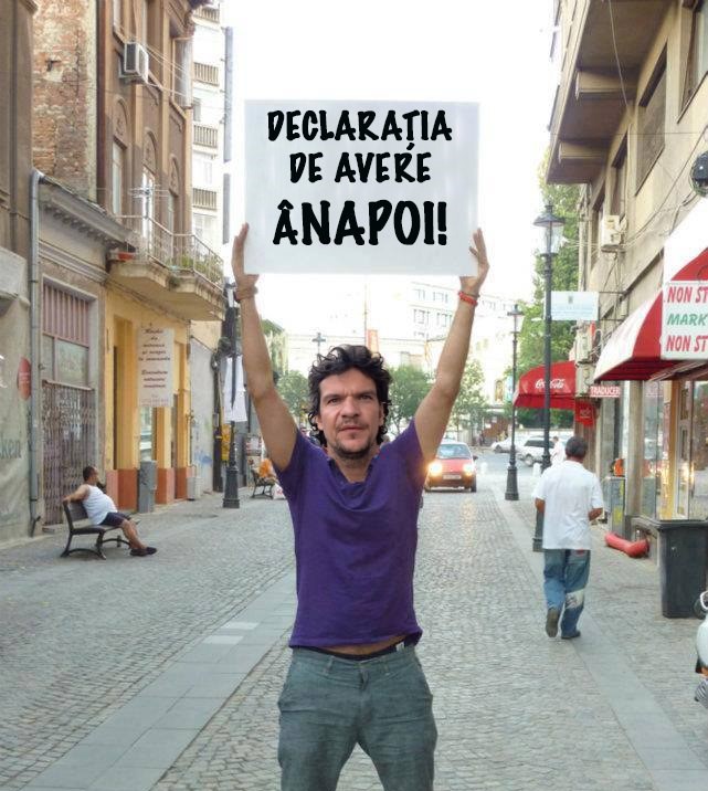 Ironia momentului: Nu turul 2, ci ”Declarația de avere ânapoi!”