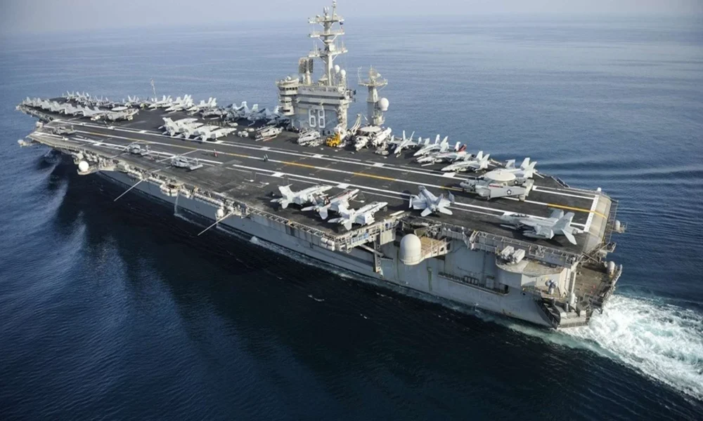 American aircraft carrier, sent urgently in the Middle East