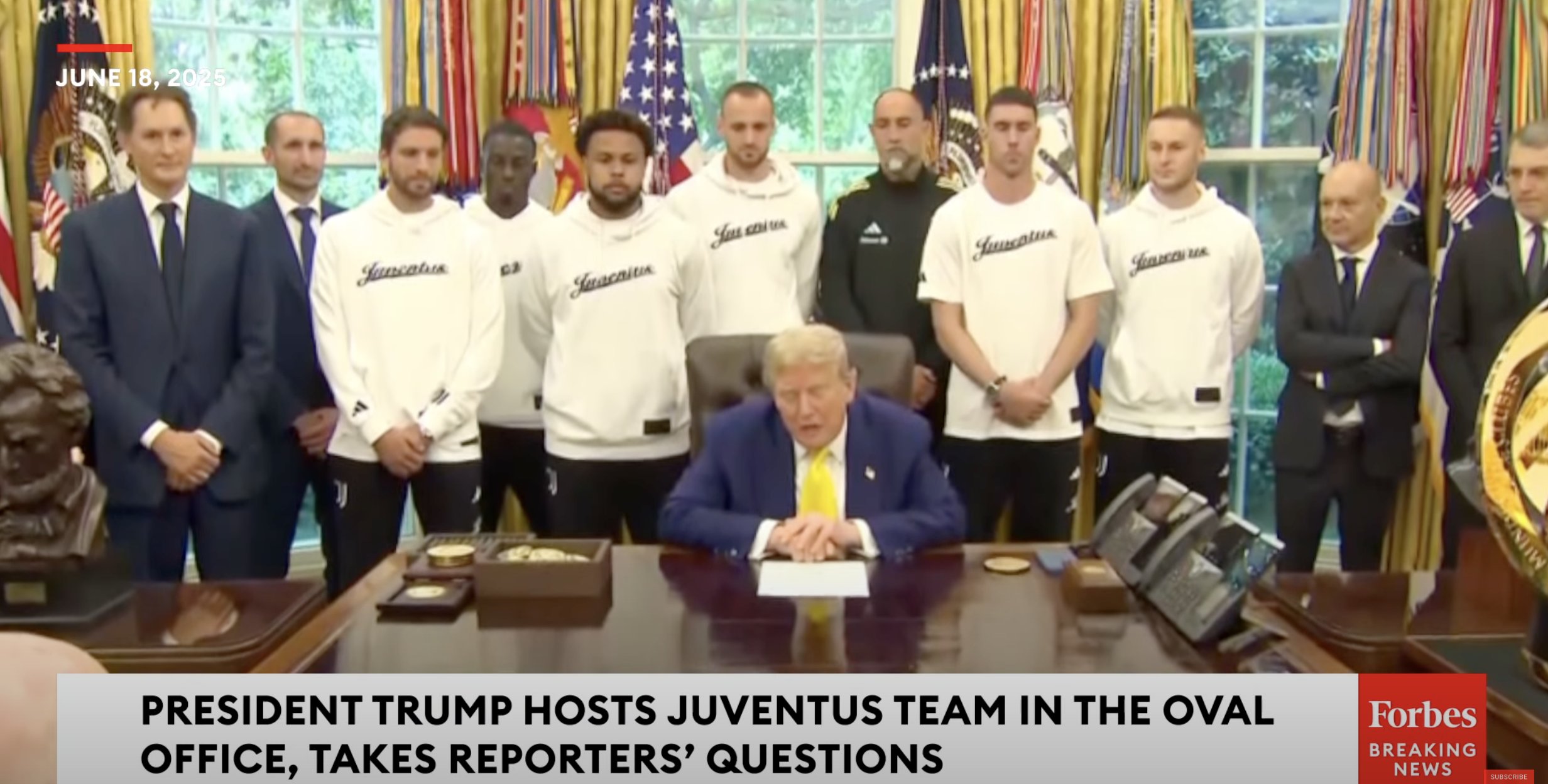 Jucătorii lui Juve, după întâlnirea cu Trump: Nu a fost incitant