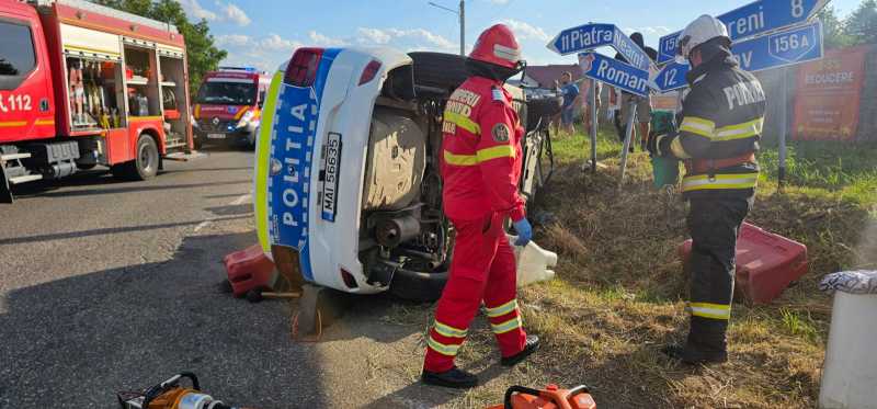 S-a răsturnat în misiune