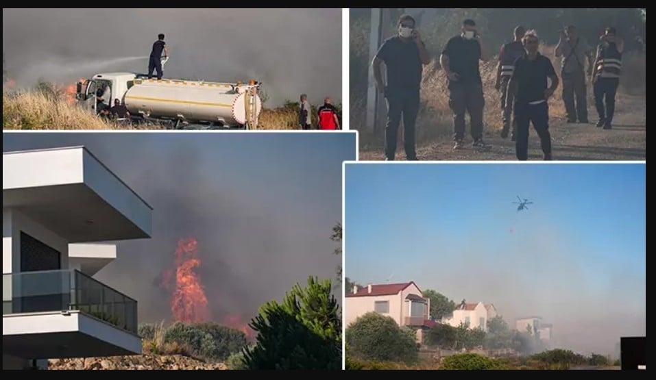 Mii de turiști evacuați în Grecia. Foc și în Turcia