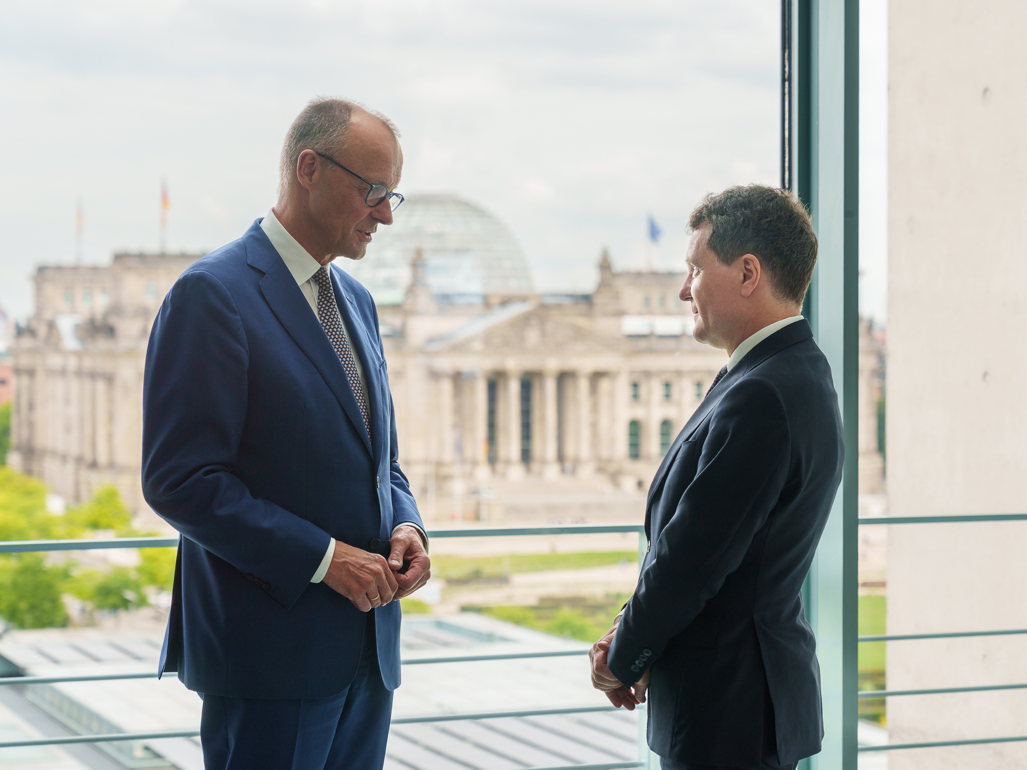 Nicuşor Dan în Germania. S-a discutat despre arme şi Ucraina