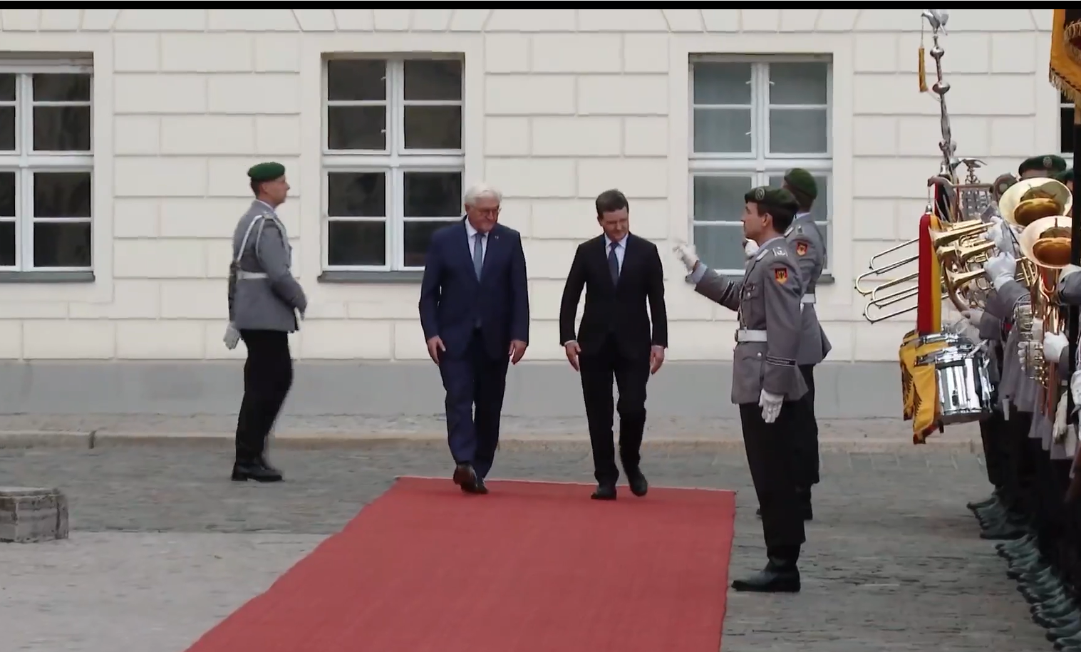 Nicușor Dan, primit de președintele și cancelarul Germaniei (video)