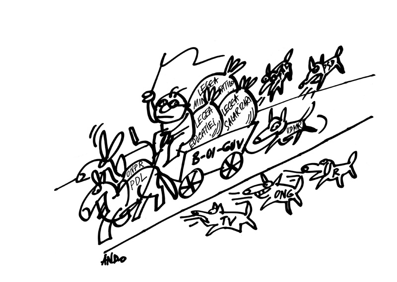 Cu sacii în căruță