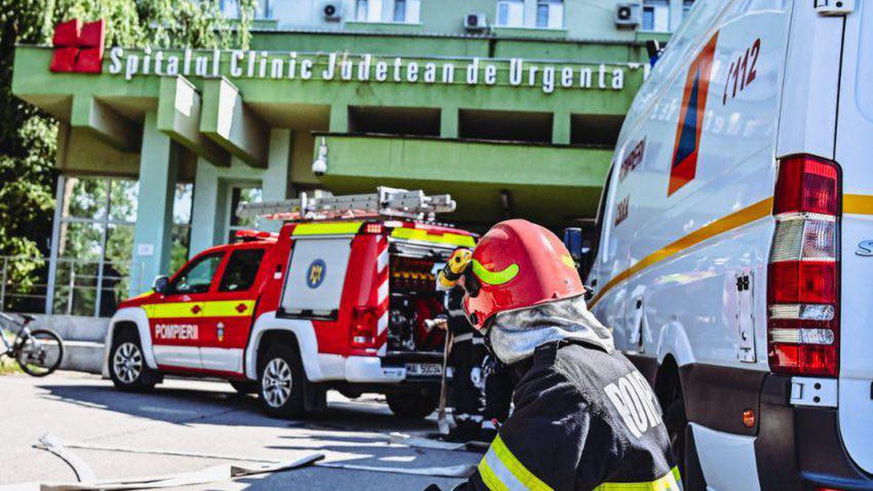 Incendiu la Spitalul Județean Timișoara