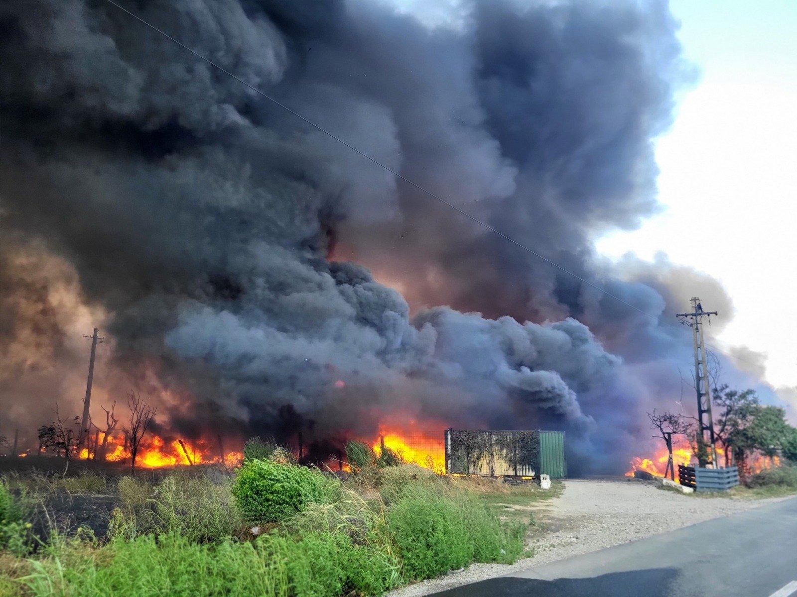 Incendiu uriaș la Glina. A fost emis RoAlert