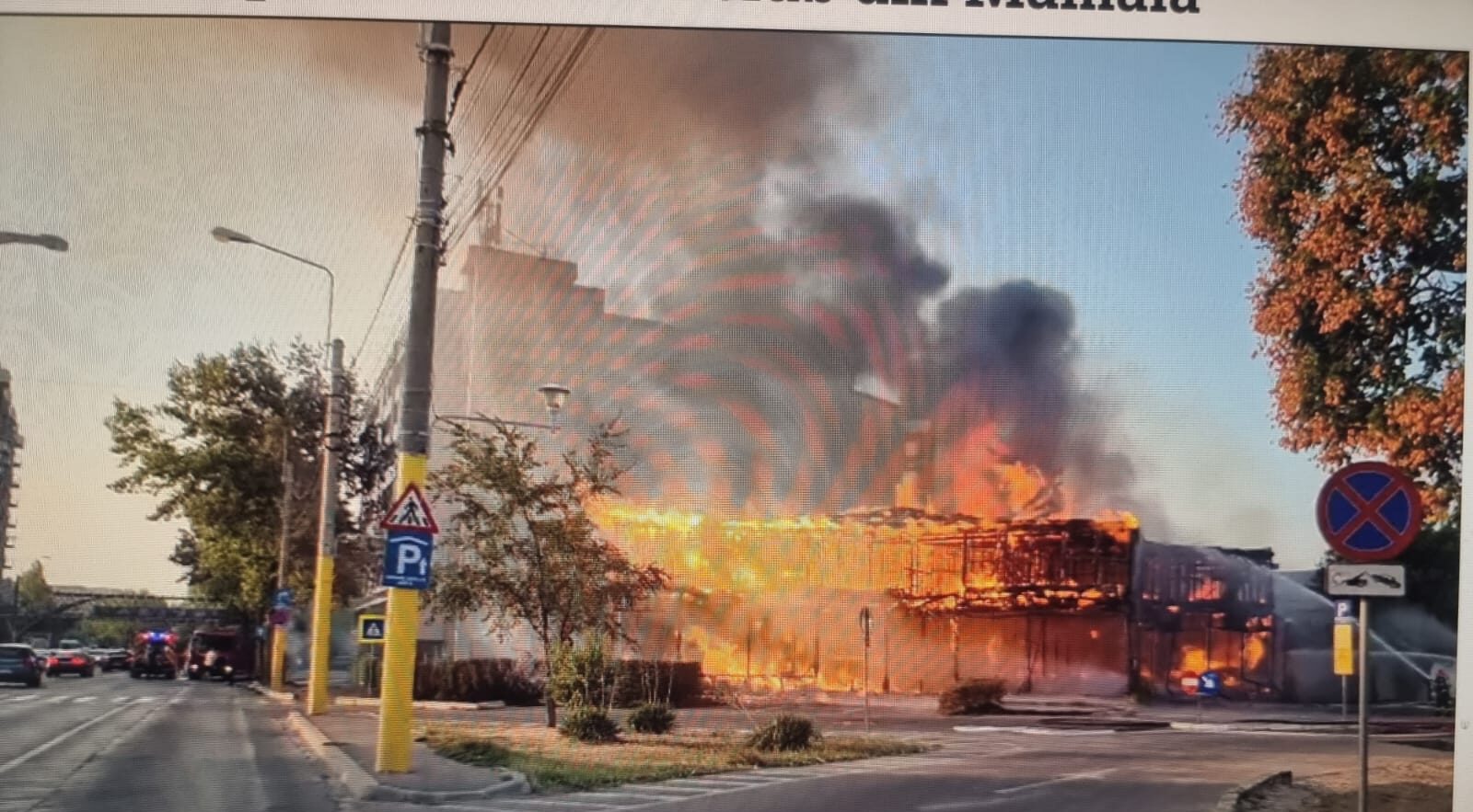 Un club din Mamaia a luat foc