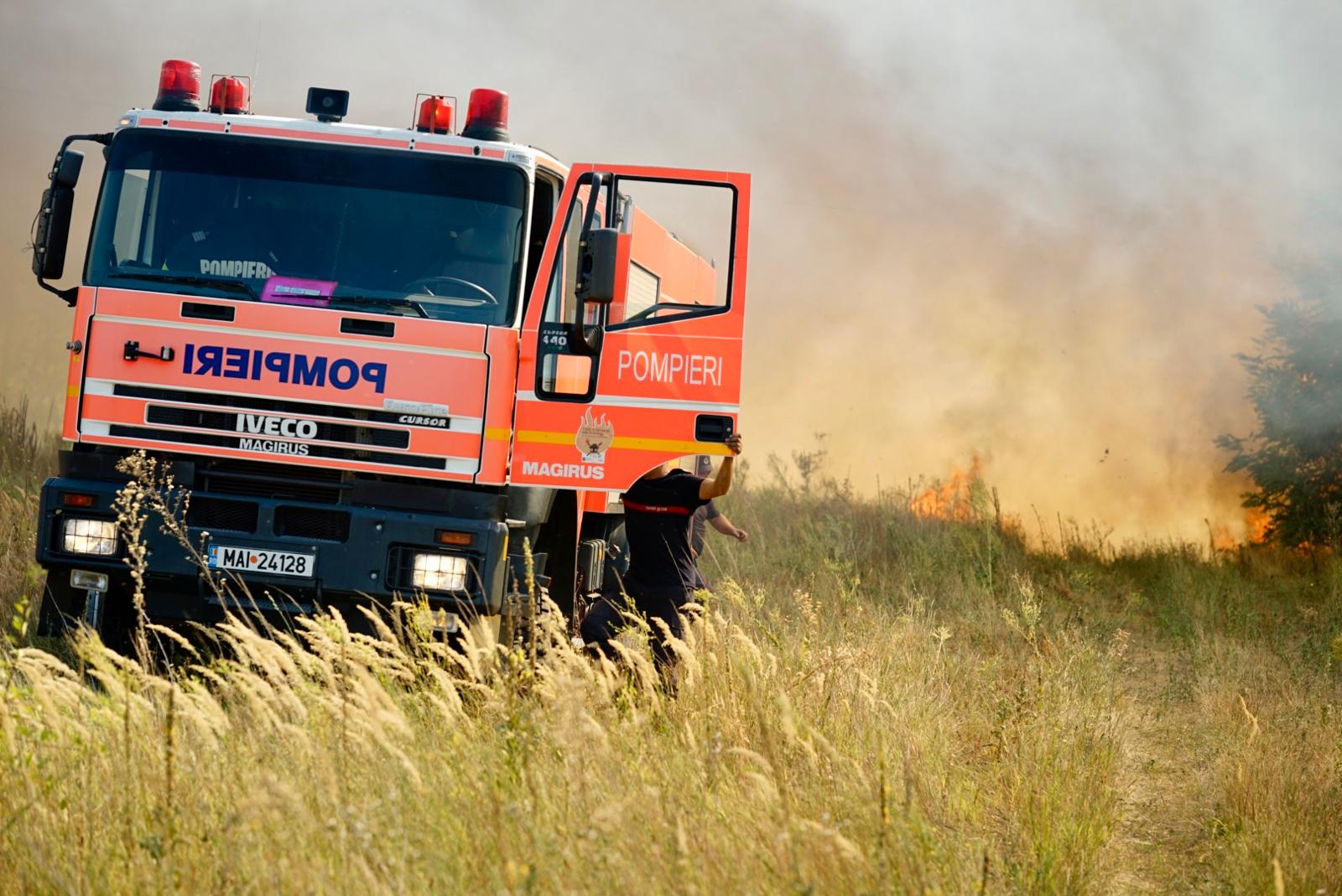 Peste 1000 de ha de teren, pârjolite