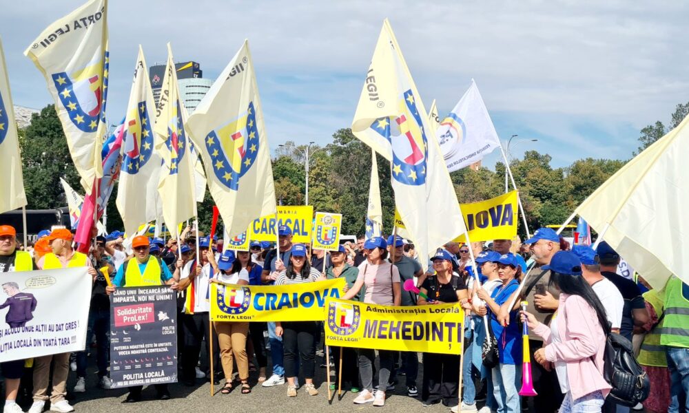 protest, sindicat, forta legii