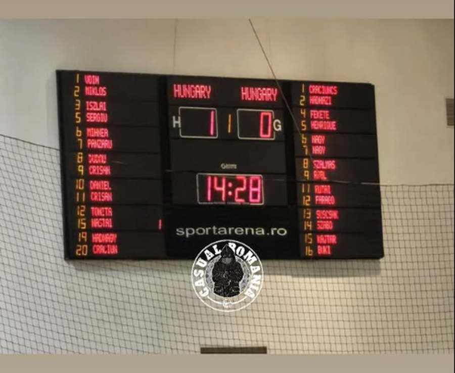 Scene de nedescris și meci întrerupt