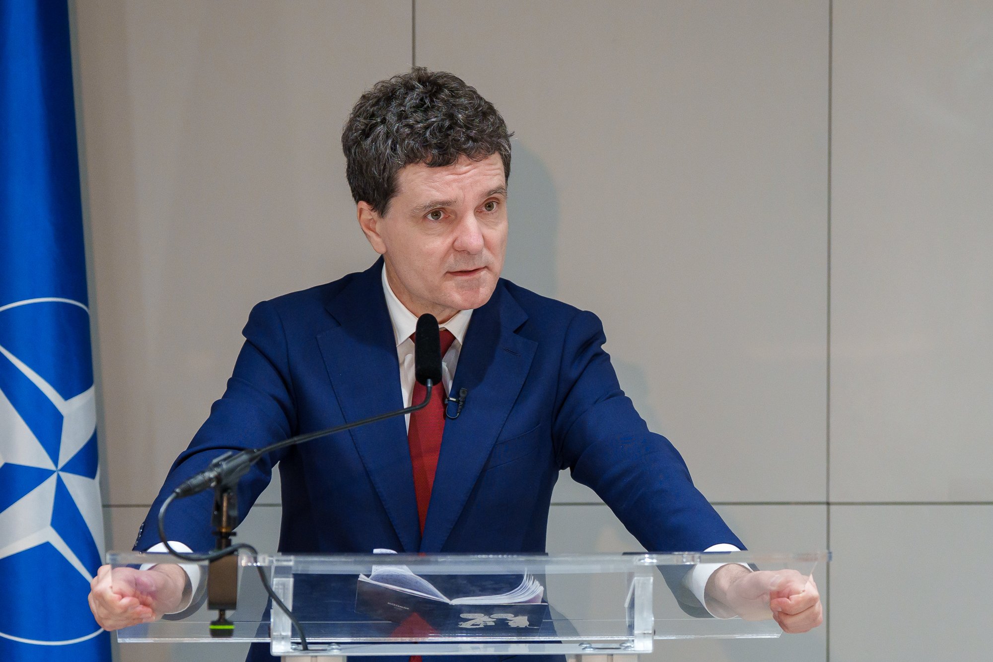 Nicușor Dan în conferința de presă FOTO Presidency