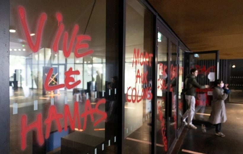 Inscripţii antiisraeliene şi pro-Hamas, la Strasbourg