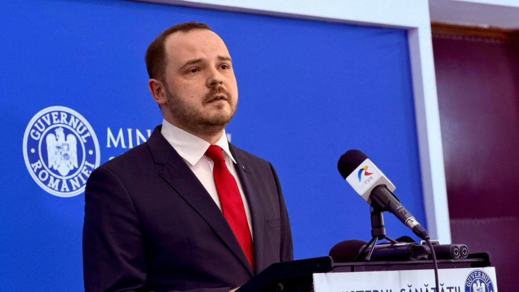 Alexandru Rogobete în conferința de presă FOTO Facebook Alexandru Rogobete