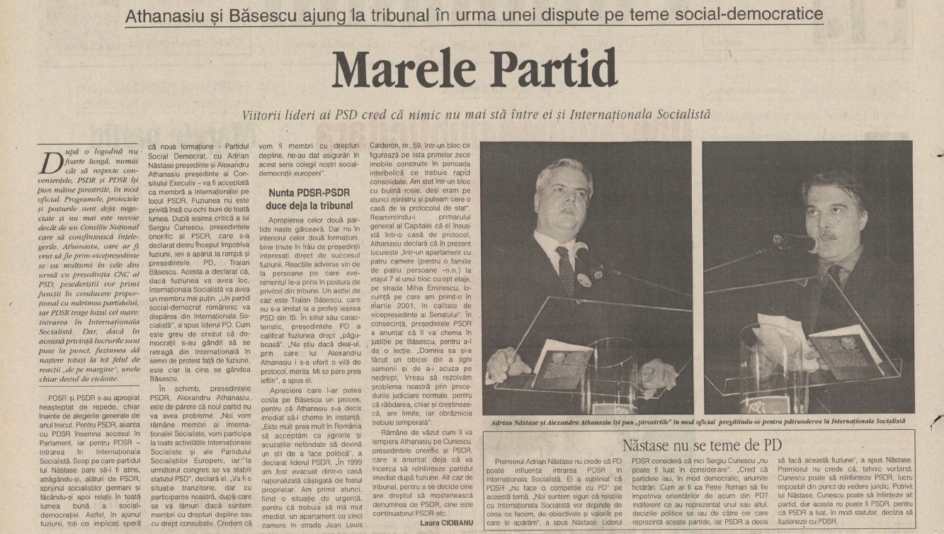 Cotidianul_2001 - Marele Partid