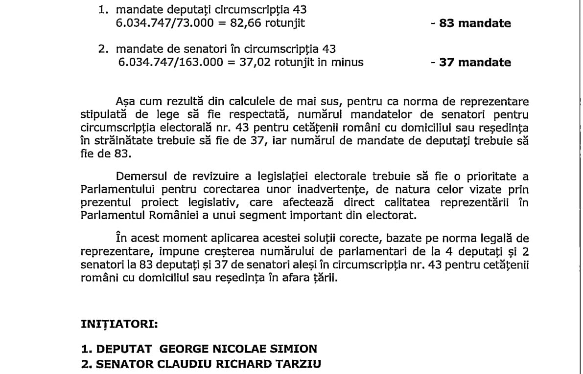 George Simion si Claudiu Târziu - proiect de lege diaspora