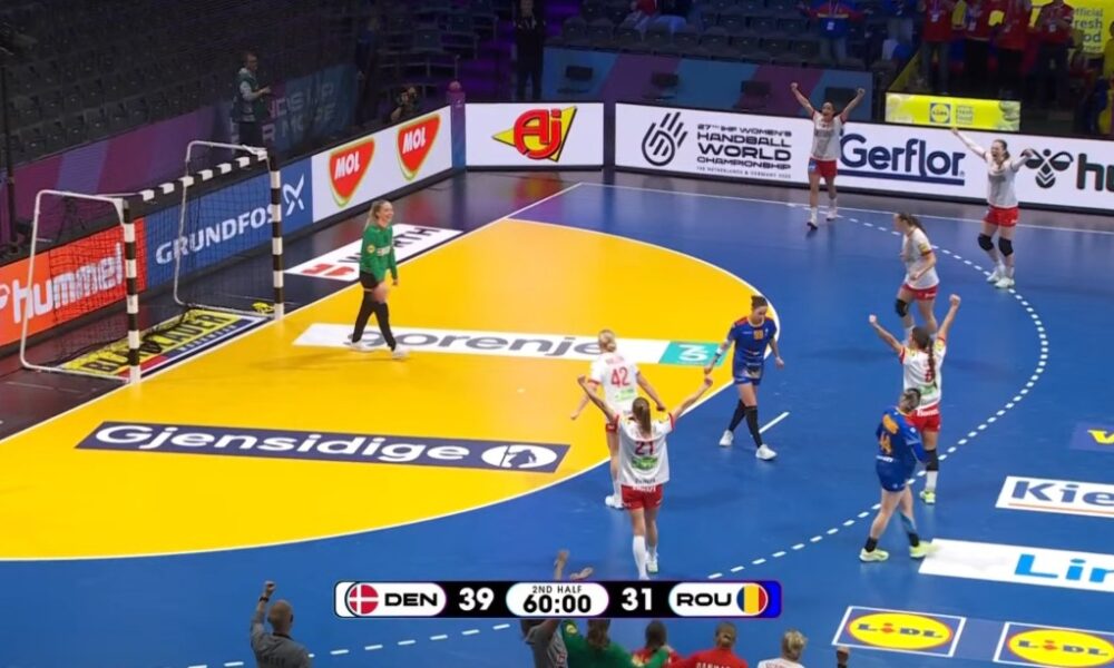 Danemarca învinge România, dar suntem în grupele principale la Campionatul Mondial