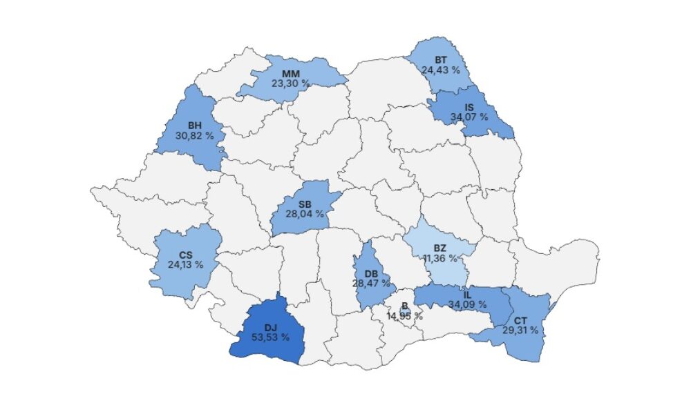 Care este localitatea cu cea mai mare prezență la vot