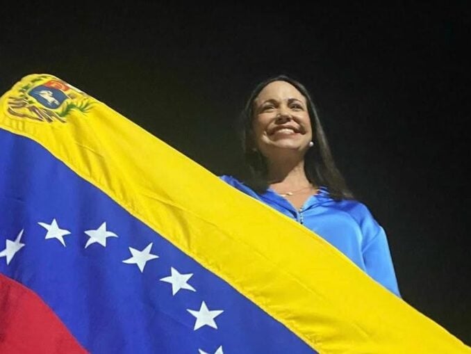 Laureata Nobel din Venezuela a ieșit din ascunzătoare la Oslo