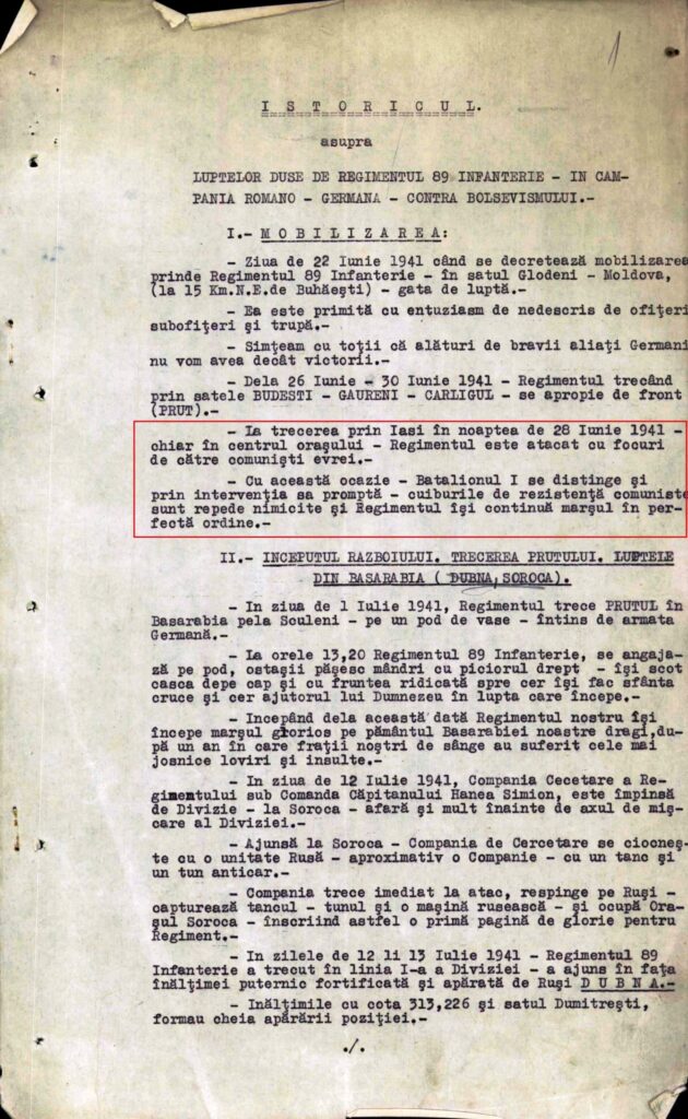 Nimicirea „comuniștilor evrei” - Document INSHR-EW