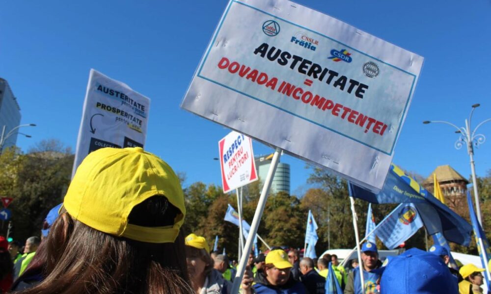 Austeritatea scoate sindicatele în stradă