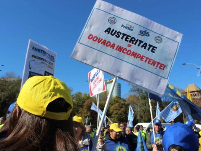 Austeritatea scoate sindicatele în stradă