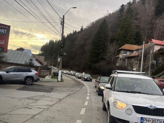 Trafic infernal pe Valea Prahovei