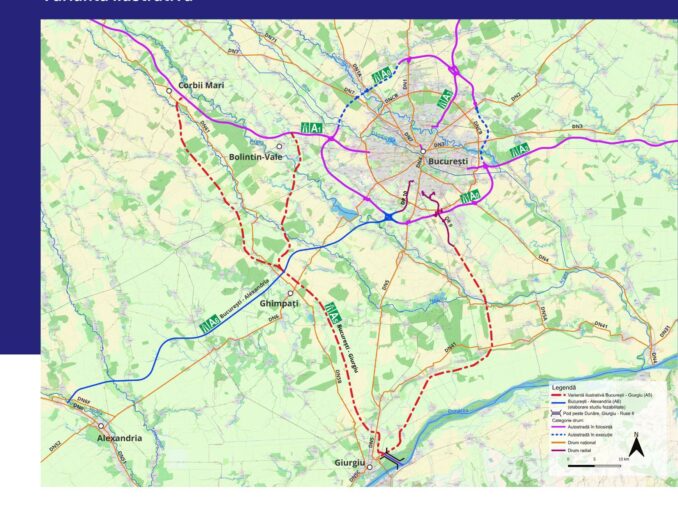 Drumul de mare viteză Bucureşti-Giurgiu. A fost semnat contractul pentru studiul de fezabilitate