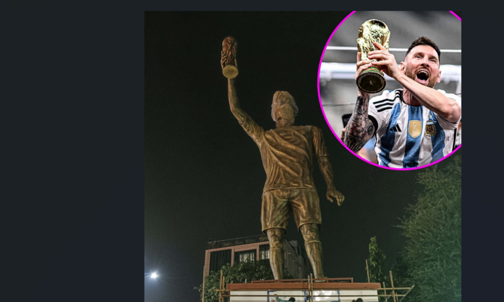 Messi din Calcutta. Statuie uriașă pentru starul argentinian
