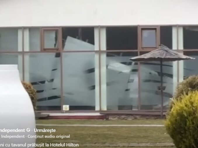 Piscina interioara a unui hotel s-a prabusit. Cel putin opt raniti