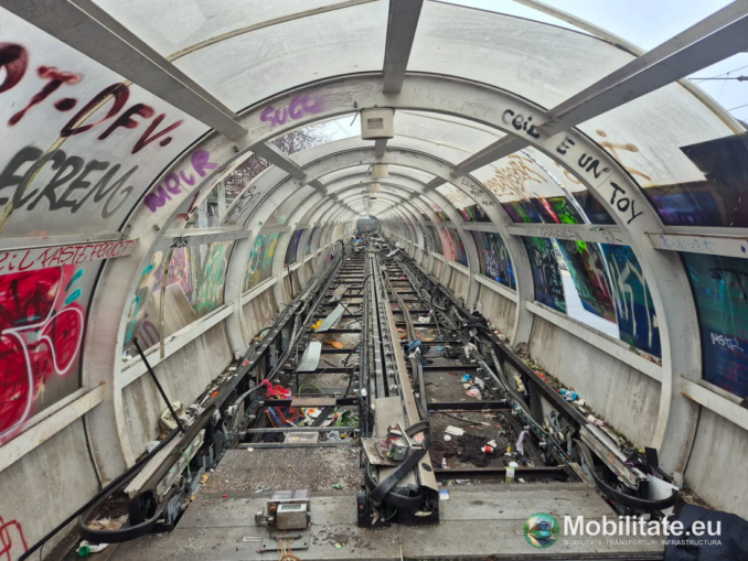 Au furat trotuarul rulant al Gării de Nord