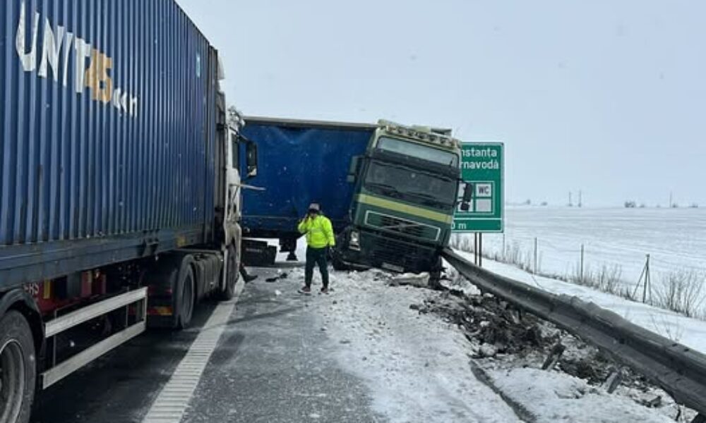 Trafic blocat pe Autostrada A2, sensul București–Constanța