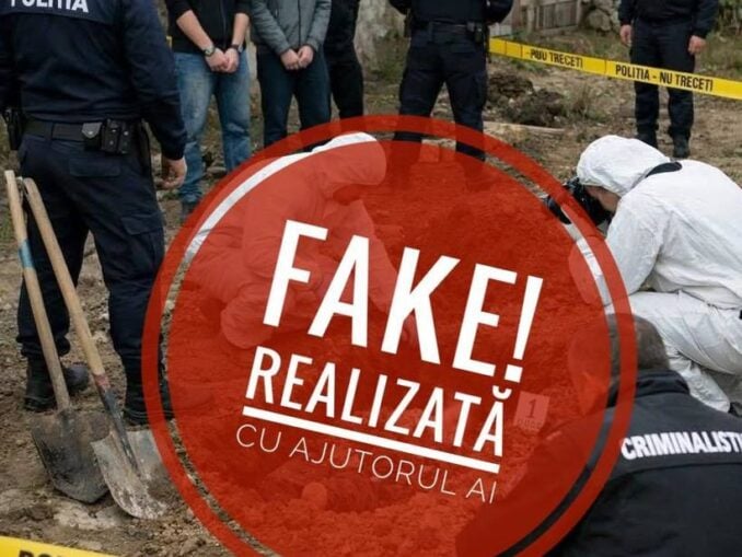 Poliția Română: Alertă de dezinformare. O fotografie realizată cu IA, apărută în cazul crimei din Timiș