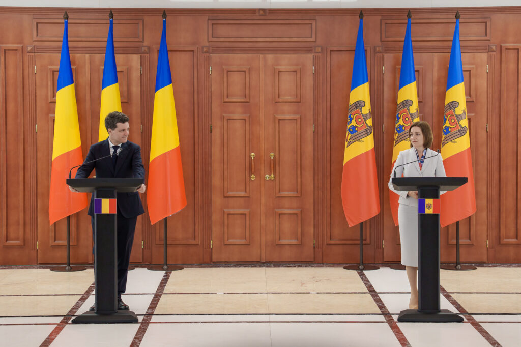 Conferință de presă Nicușor Dan și Maia Sandu la Chișinău FOTO Presidency