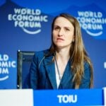 Oana Țoiu la Davos FOTO facebook Oana Țoiu