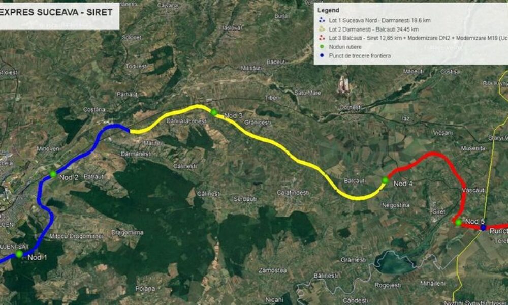 Întregul Drum Expres Suceava-Siret a intrat în licitație
