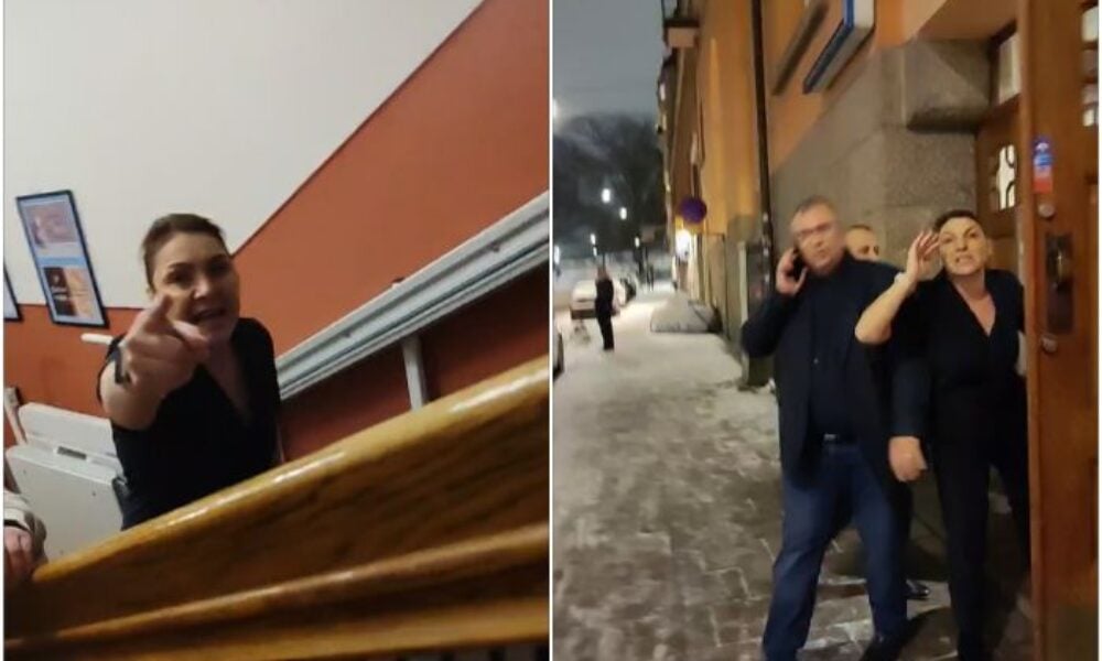 VIDEO Bărbat scos cu scandal de la un eveniment AUR, după ce a contestat un gest al lui Simion