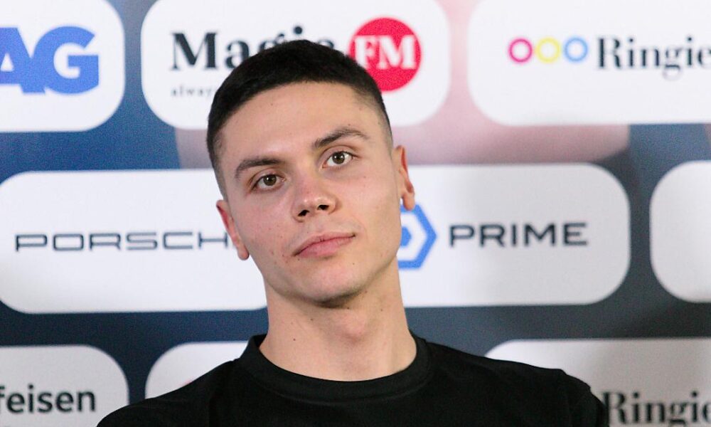 Portret David Popovici, „Sprint with the Stars”