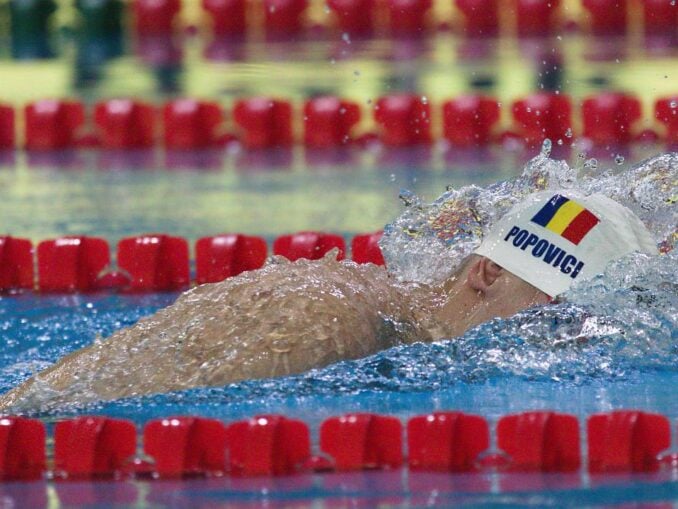 David Popovici, epuizat. 7 sprinturi cu copiii