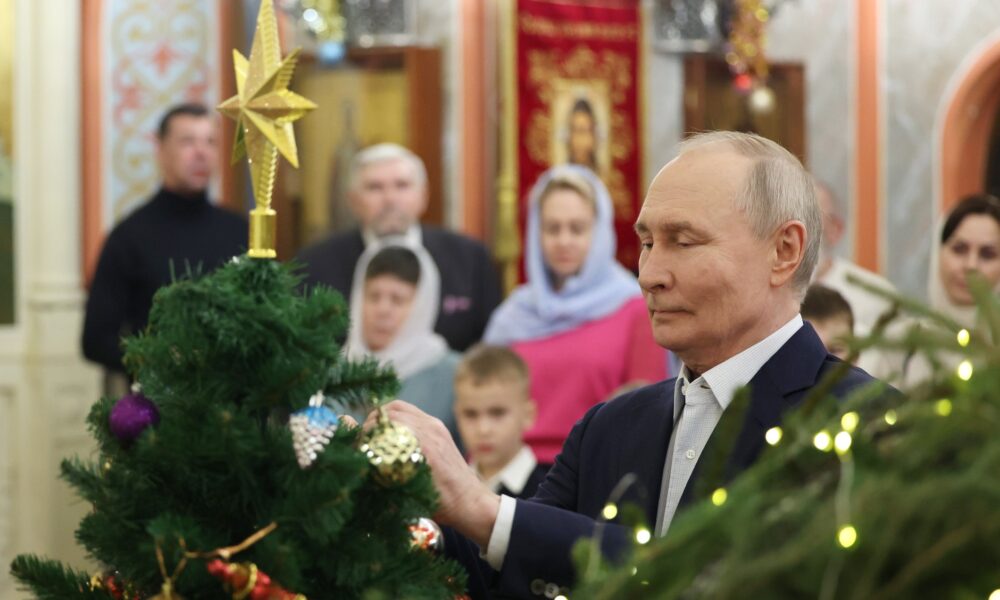 Putin a sărbătorit Crăciunul pe rit vechi